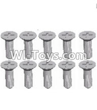Wltoys A303 Screws Parts-L959-54 Countersunk head self tapping screw(M2.6X8)-10pcs,1/12 Wltoys A303 RC Car Spare Parts Replacement Accessories